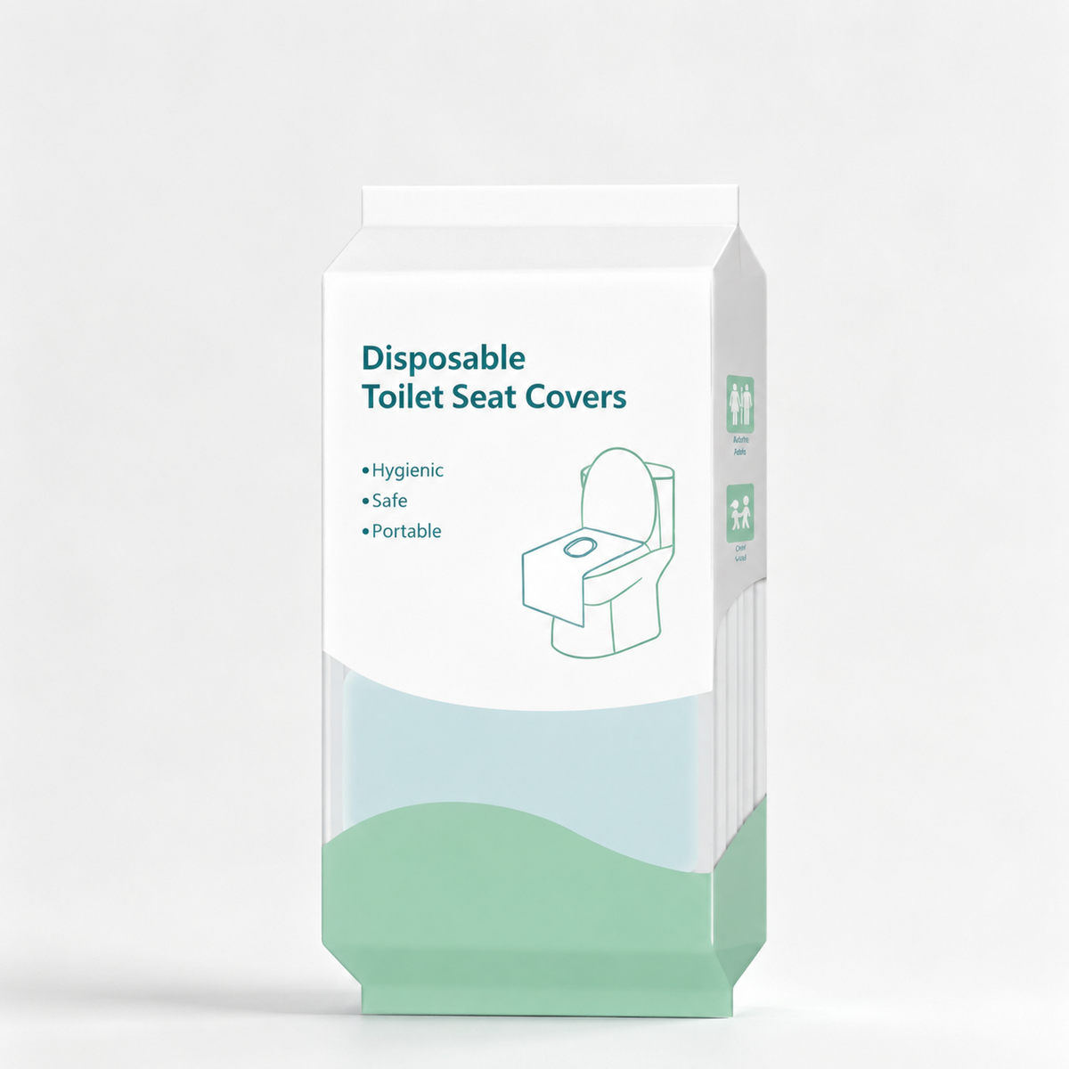 Disposable Toilet Seat Covers Waterproof 16x24in