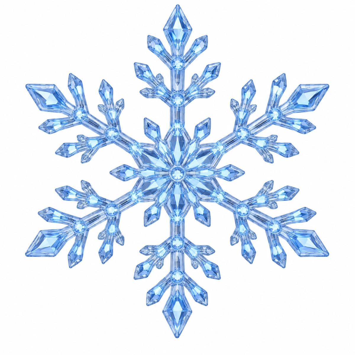 ❄️ Snowflake Christmas Decor Set, Blue & White Holiday Ornaments