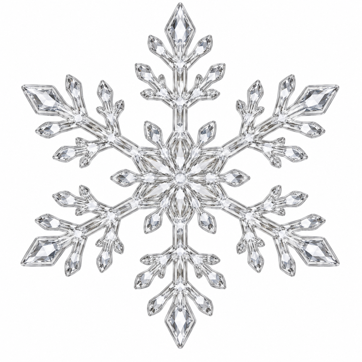 ❄️ Snowflake Christmas Decor Set, Blue & White Holiday Ornaments