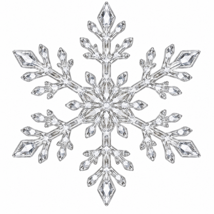 ❄️ Snowflake Christmas Decor Set, Blue & White Holiday Ornaments
