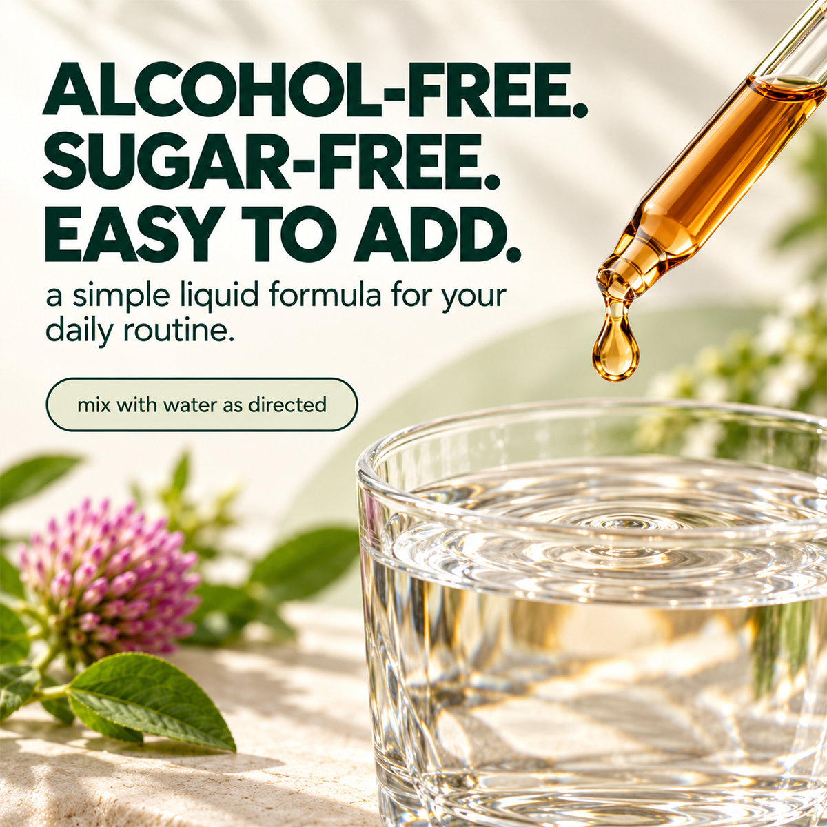 Lymphatic Drainage Drops | 4-Botanical Daily Lymphatic Support, Alcohol-Free & Vegan, 2 Fl Oz