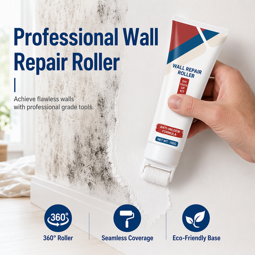 🥳 All-in-One Wall Repair Paste with Roller Brush