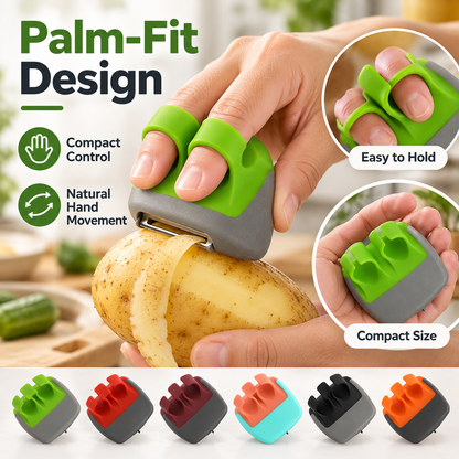 🥔 Soft Grip Palm Vegetable Peeler Set, Handheld Fruit and Veggie Peeler