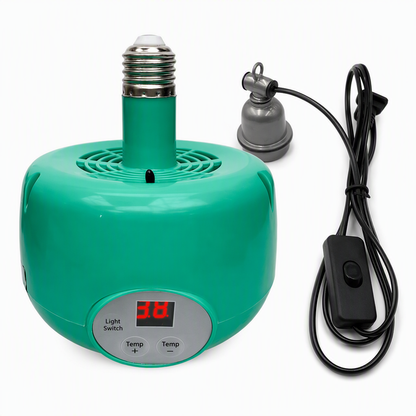 🐥  🌡️ Intelligent Temperature Control Brooder Heater – Even Warm Air, Easy Install, Safe Housing