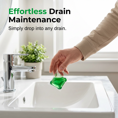 Drain Deodorizer Pods – Bio‑enzyme formula neutralizes smells at the source.🚰✅