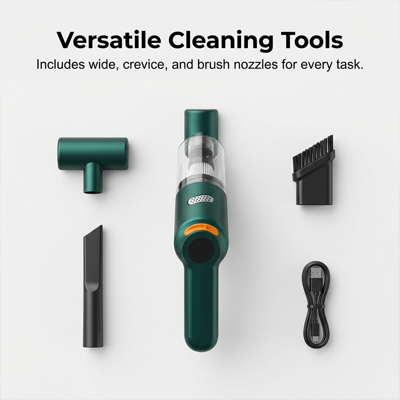 🧹 Cordless Car Vacuum – 10000Pa Suction & 4000mAh Battery 🚗