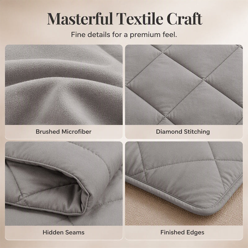 🛏️ ☁️ Brushed Microfiber Comforter Set – All-season, Moisture-wicking, Diamond Quilting