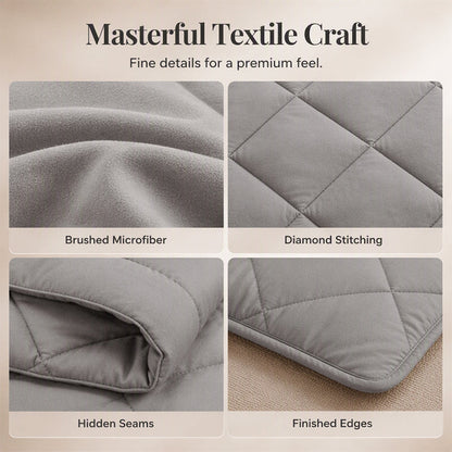 🛏️ ☁️ Brushed Microfiber Comforter Set – All-season, Moisture-wicking, Diamond Quilting