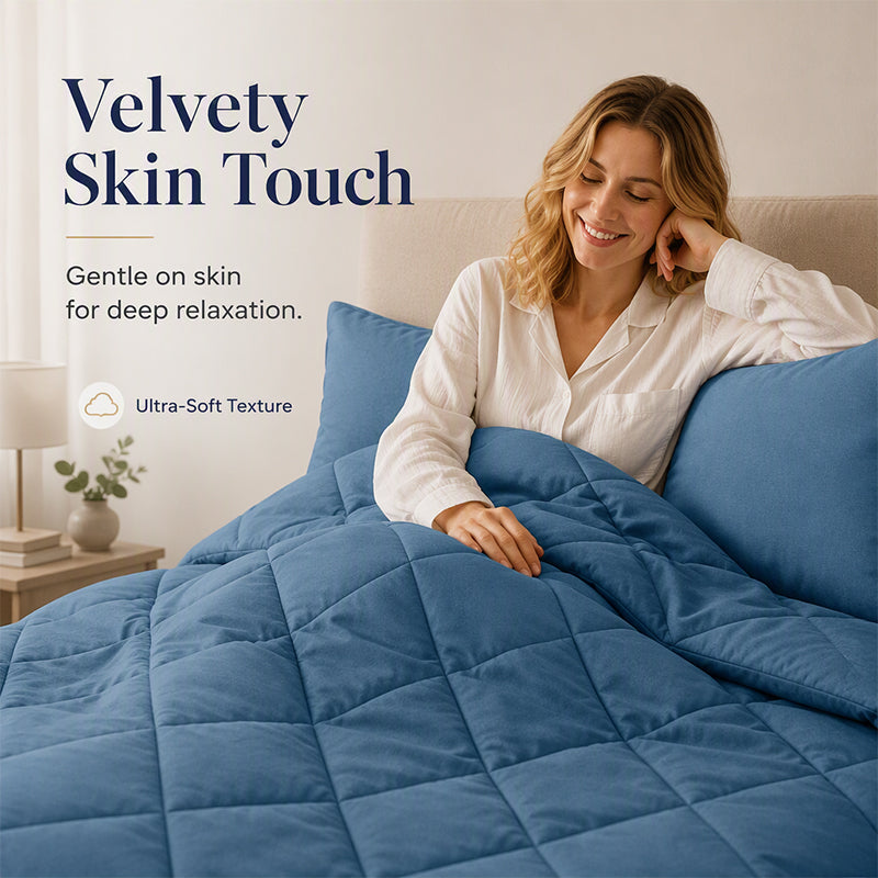 🛏️ ☁️ Brushed Microfiber Comforter Set – All-season, Moisture-wicking, Diamond Quilting