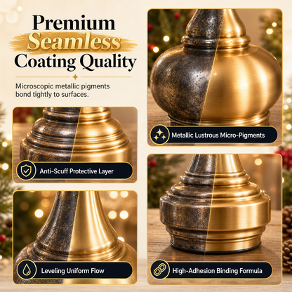 ✨ Metallic Gold Restoration Spray – DIY Lamp & Home Decor Refinishing