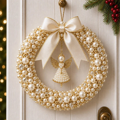 DIY Christmas Pearl Beaded Wreath Kit 🌟