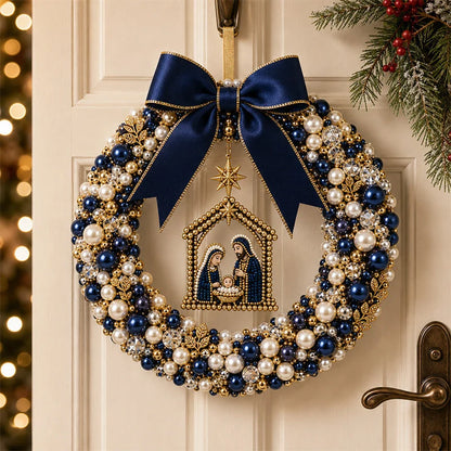 DIY Christmas Pearl Beaded Wreath Kit 🌟